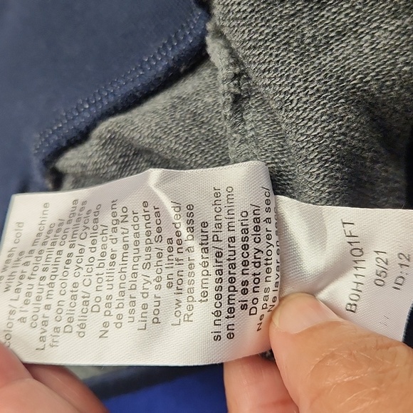 PSYCHO BUNNY Kid's Warwick Color Block Logo Hoodie In Heather Storm Size XS 5-6 - Picture 16 of 16